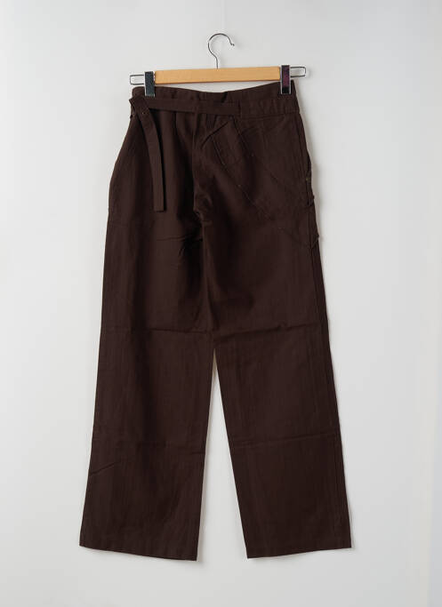 Pantalon droit marron 2 TWO pour femme