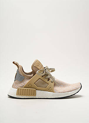 Baskets matière lisse bout rond beige ADIDAS homme