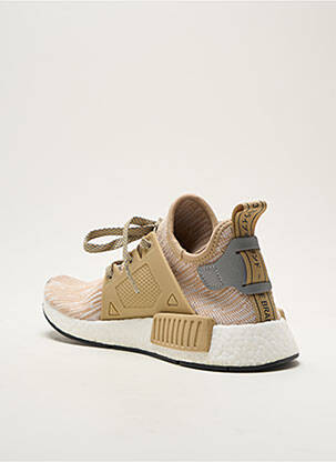 Baskets matière lisse bout rond beige ADIDAS homme