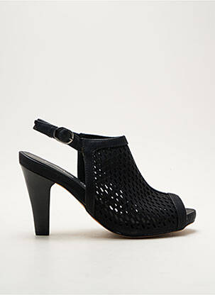 Sandales/nu pieds matière lisse talon de 7 à 9cm noir LES P'TITES BOMBES femme