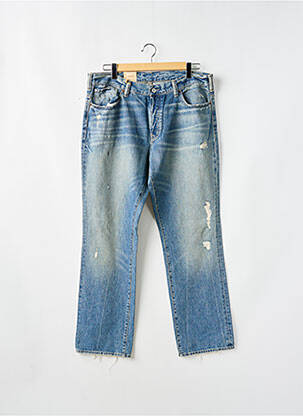 Jeans coupe droite effet usé délavé taille normale bleu RALPH LAUREN femme