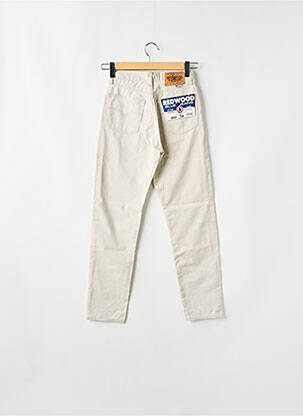 Pantalon droit taille haute taille haute beige REDWOOD femme