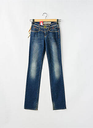 Jeans coupe droite stretch taille basse bleu TAKE TWO femme