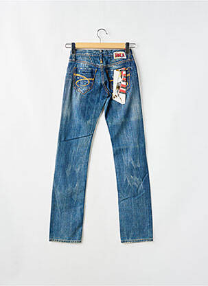 Jeans coupe droite taille basse taille basse bleu TAKE TWO femme