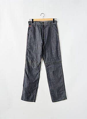Pantalon droit taille haute taille haute bleu TEDDY SMITH femme