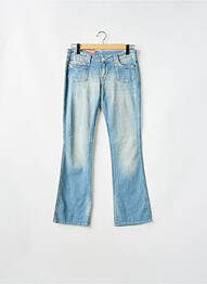 Jean coupe flare stretch taille basse bleu WRANGLER femme