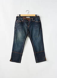 Jeans coupe droite taille basse taille basse bleu RWD femme