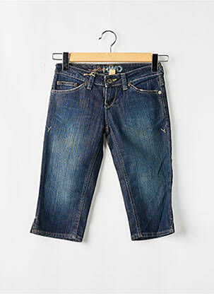 Corsaire tissage denim taille basse bleu RWD femme