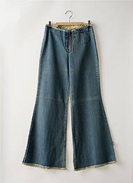 Jean coupe flare taille normale taille normale bleu DDP femme