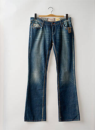 Jean coupe flare taille basse taille basse bleu FIRETRAP femme