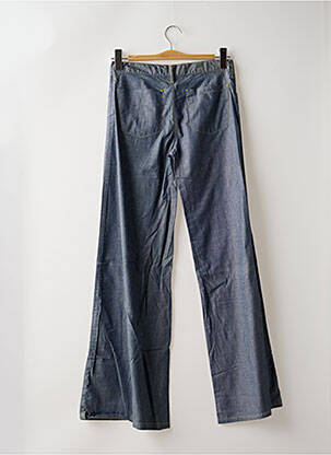 Pantalon large fermeture zippée sous rabat boutonné taille normale bleu LA BRIGADA INTERNACIONAL femme