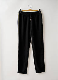 Pantalon droit tissage crêpe taille normale noir LA FEE MARABOUTEE femme