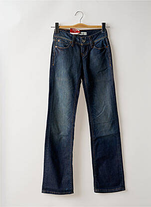 Jeans coupe droite stretch taille basse bleu LEVI'S femme