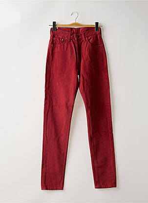 Jean coupe mom poches taille haute rouge LEVI'S femme