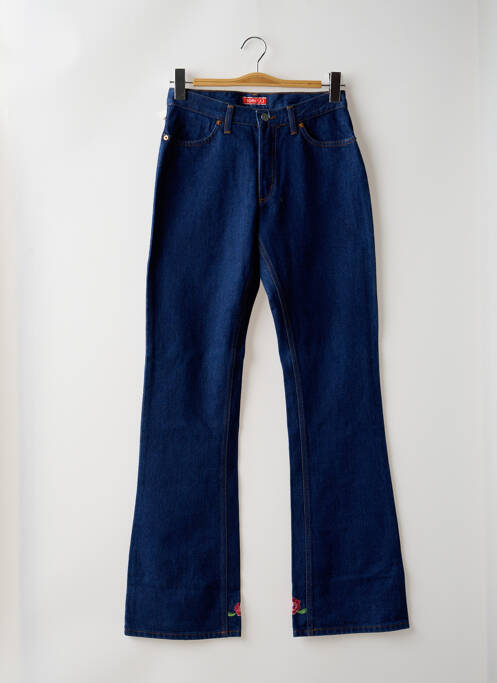 Jean coupe flare taille normale taille normale bleu FIORUCCI femme