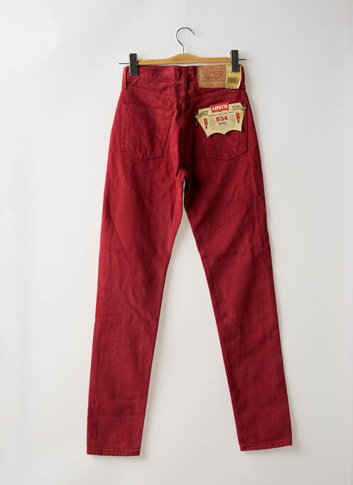 Jean coupe Mom rouge LEVIS pour femme
