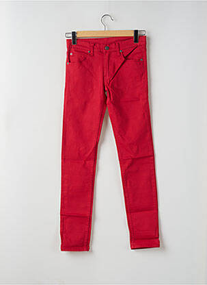 Pantalon slim stretch taille normale rouge CHEAP MONDAY femme