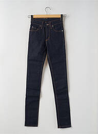 Jeans coupe slim tissage brut taille haute bleu CHEAP MONDAY femme