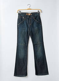 Jeans bootcut stretch taille basse bleu FREEMAN T.PORTER femme