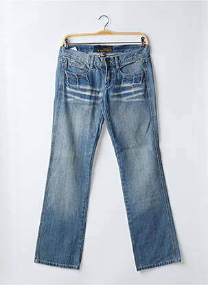 Jeans coupe droite stretch taille basse bleu FREEMAN T.PORTER femme