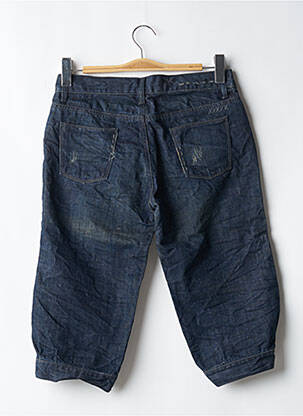 Pantacourt taille élastique bleu SCHOOL RAG femme