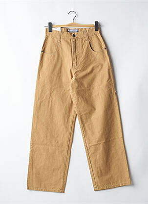 Pantalon droit fermeture zippée sous rabat boutonné beige TEDDY SMITH femme