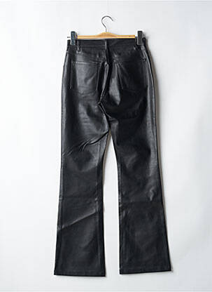 Pantalon droit fermeture zippée sous rabat boutonné noir TEDDY SMITH femme