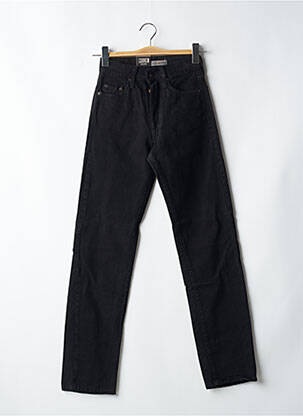 Jeans coupe droite poches noir TEDDY SMITH femme
