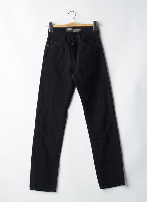 Jeans coupe droite poches noir TEDDY SMITH femme