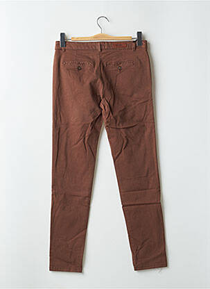 Pantalon slim taille basse taille basse marron REIKO femme