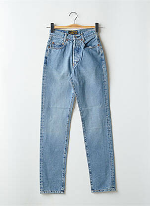 Jeans coupe slim tissage brut taille haute bleu REDWOOD femme