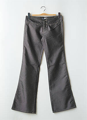 Jeans bootcut tissage brut taille basse gris REDWOOD femme