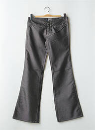 Jeans bootcut tissage brut taille basse gris REDWOOD femme