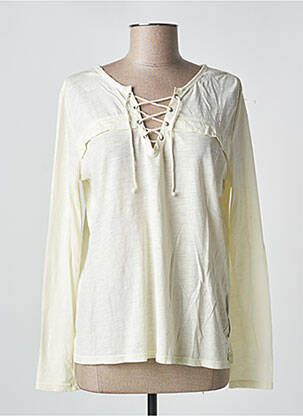 T-shirt manches longues manches longues beige SCOTCH & SODA femme