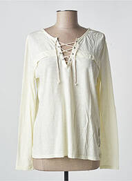 T-shirt manches longues manches longues beige SCOTCH & SODA femme