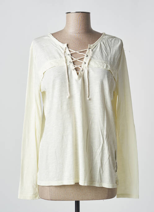 T-shirt beige SCOTCH & SODA pour femme