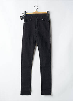 Pantalon slim tissage popeline taille normale noir CHEAP MONDAY femme