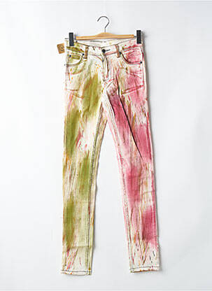 Jeans coupe slim stretch taille normale vert CHEAP MONDAY femme