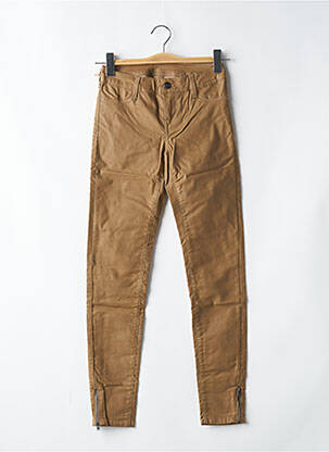 Jegging tissage enduit taille basse marron TEDDY SMITH femme