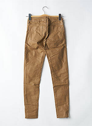 Jegging tissage enduit taille basse marron TEDDY SMITH femme