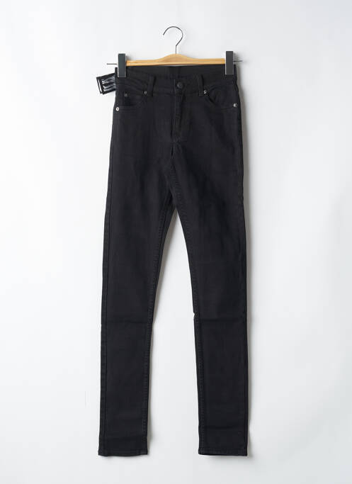 Pantalon slim tissage popeline taille normale noir CHEAP MONDAY femme