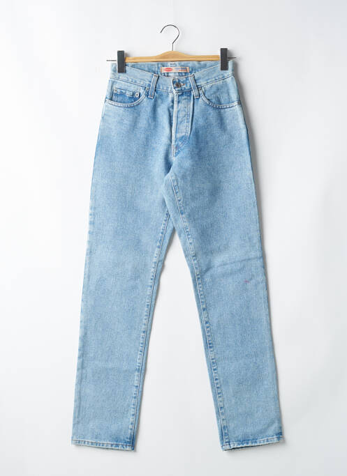 Jean coupe mom tissage brut taille normale bleu TEDDY SMITH femme