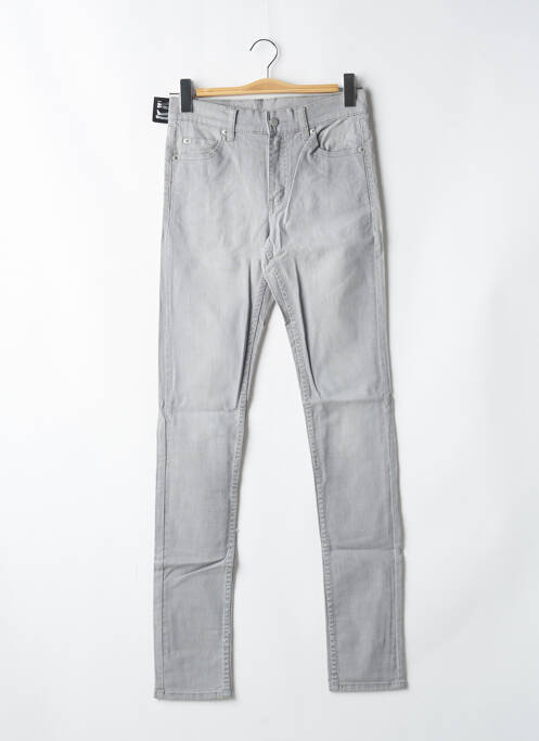 Jeans coupe slim gris CHEAP MONDAY pour femme