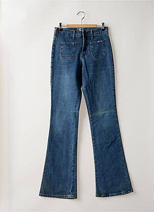 Jean coupe flare stretch taille haute bleu CIMARRON femme