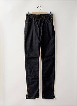 Jeans coupe droite taille haute taille haute bleu DEEP SOUL femme
