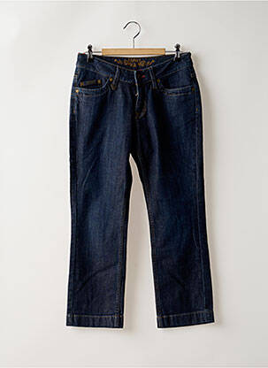 Jeans coupe droite stretch taille normale bleu ESPRIT femme