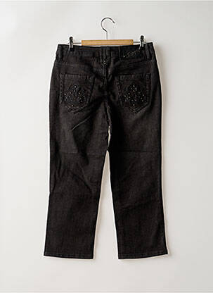 Jeans coupe droite stretch taille normale noir ESPRIT femme
