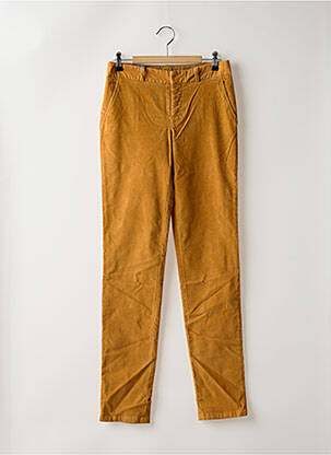 Pantalon chino taille normale taille normale marron LEON & HARPER femme