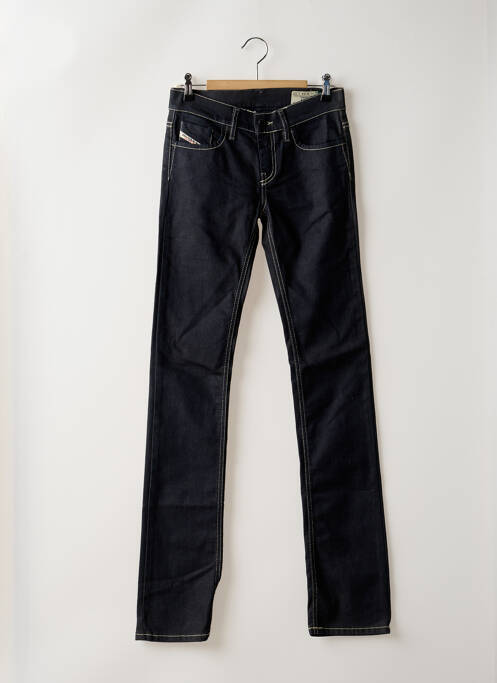 Jeans coupe droite stretch taille basse bleu DIESEL femme