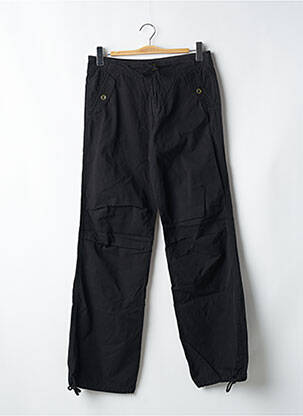 Pantalon large fermeture zippée sous rabat boutonné taille normale noir AEM'KEI femme